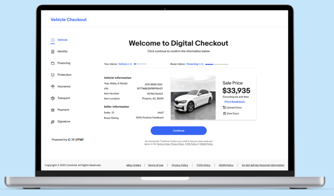 eBay acquires Caramel to reduce risk and complexity of online car sales