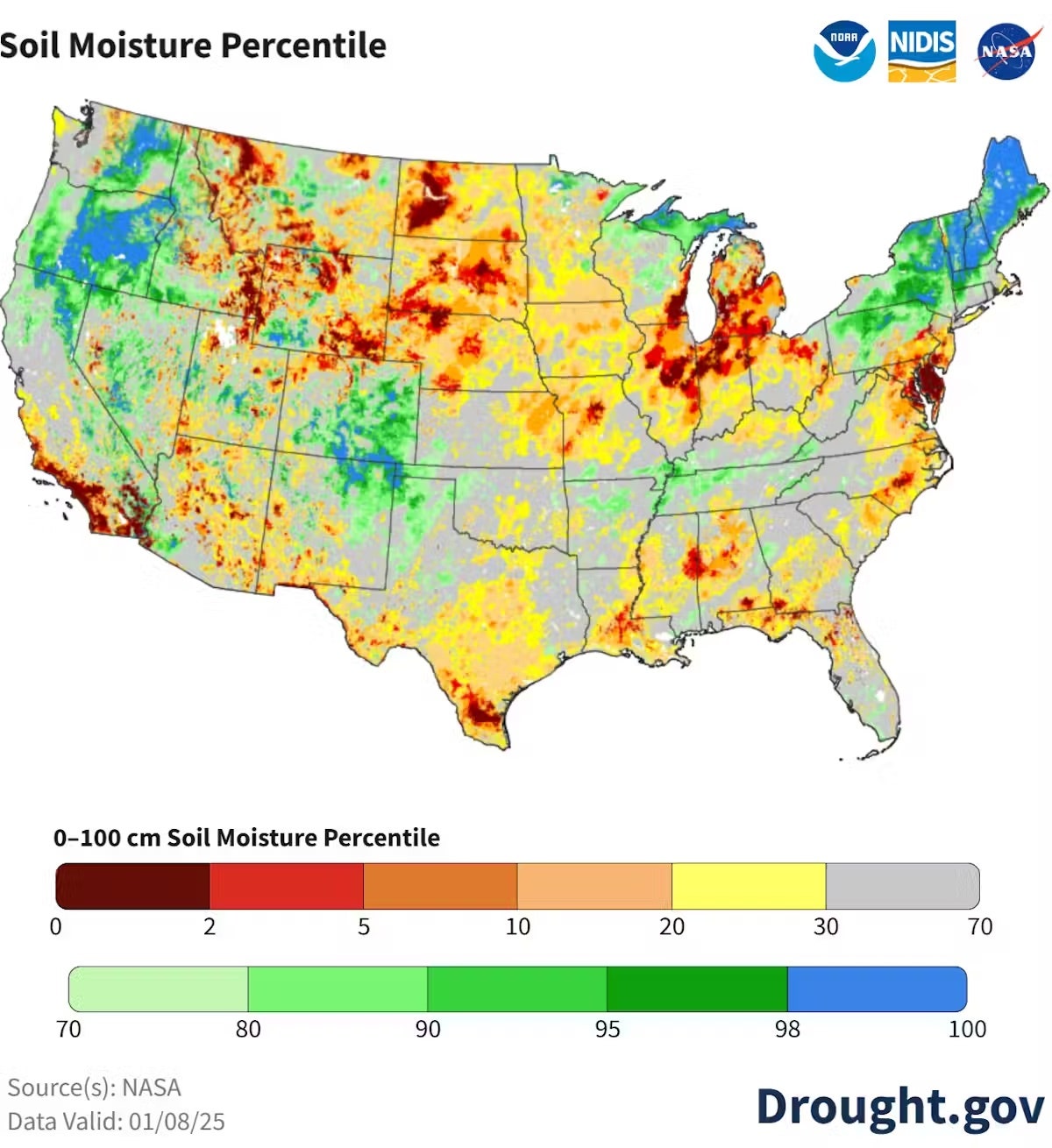 These Maps Show Just How Dry Southern California Is Right Now