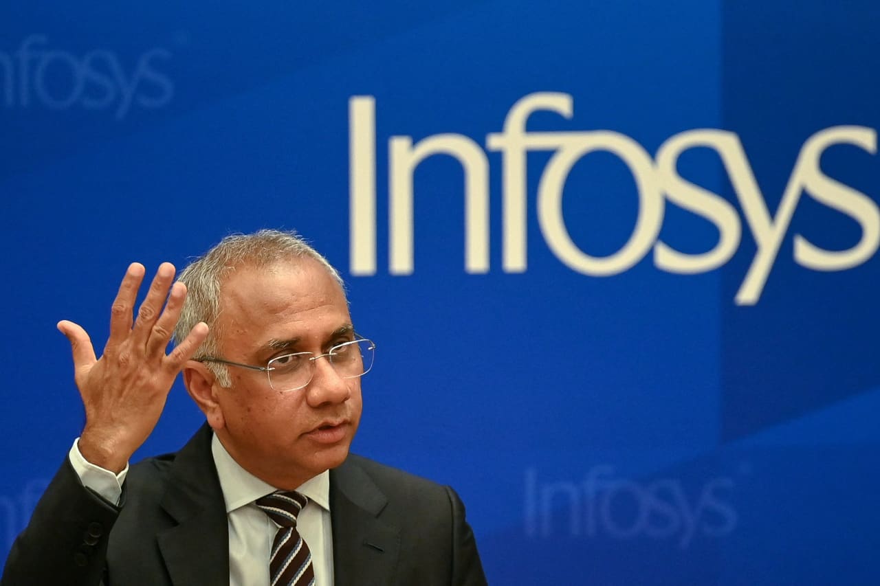 Outsourcing giant Infosys raised sales guidance for a third time. AI is helping.