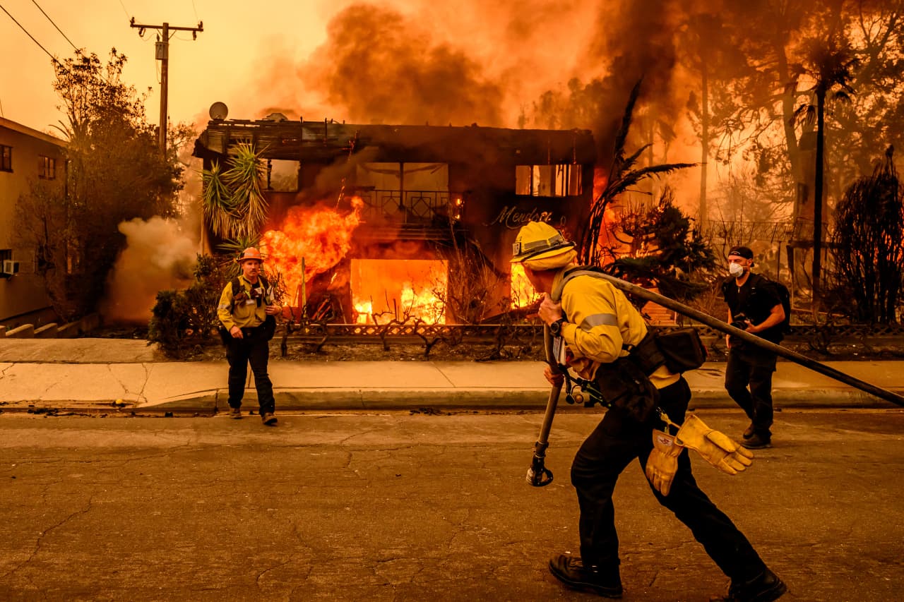 L.A. wildfires to cost insurers more than  billion. Three companies are likely to foot most of the bill.