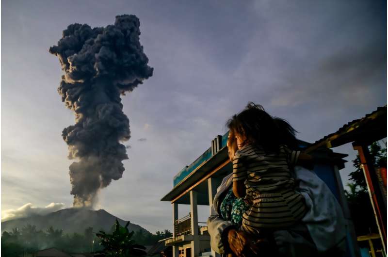 Indonesia’s Mount Ibu erupts more than 1,000 times this month