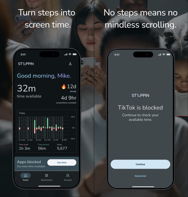 Steppin is a new app that locks your social media apps unless you get out and walk