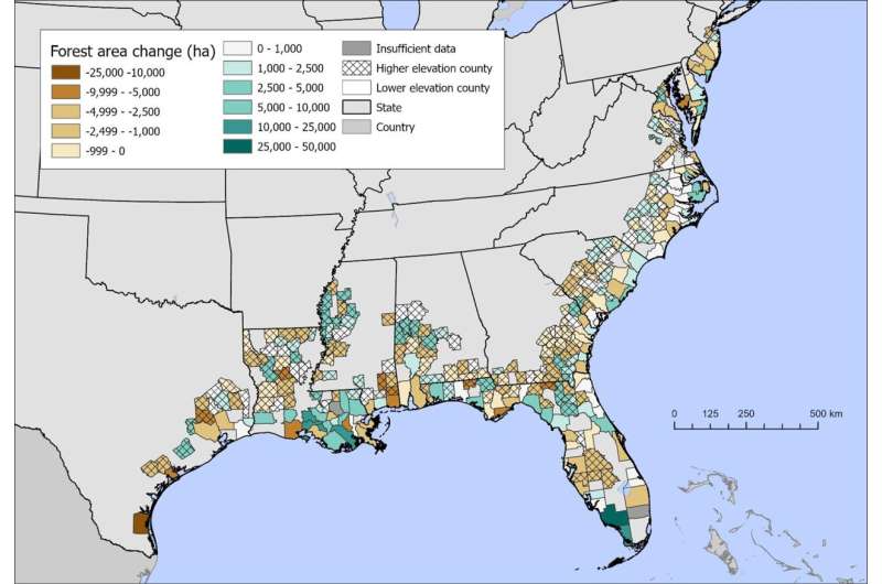 Study examines how climate change has shaped coastal forests over the last decade