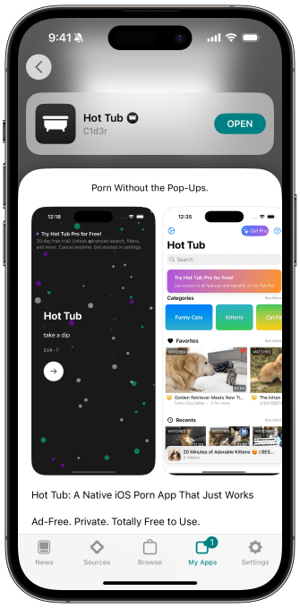 Hot Tub, the first native iPhone porn app, arrives in EU