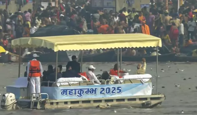 Mahakumbh 2025: PM Modi offers prayers at Triveni Sangam, takes boat ride with Yogi Adityanath