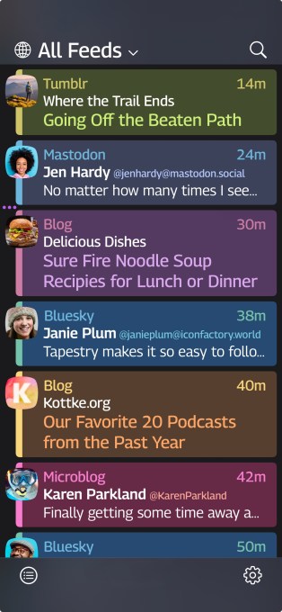 Team behind Twitterrific launches a multi-feed app called Tapestry