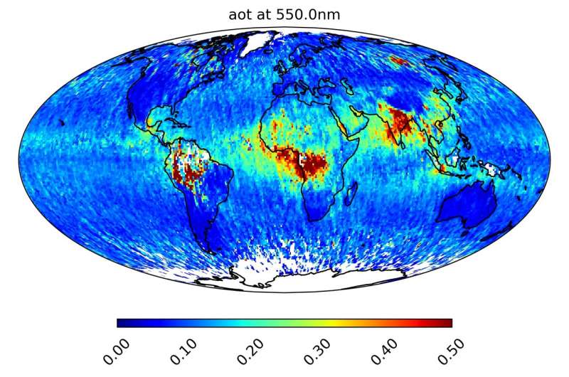 Dutch space instrument SPEXone produces world map of aerosols