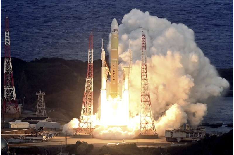 Japan launches a navigation satellite on a new flagship rocket for an improved positioning system